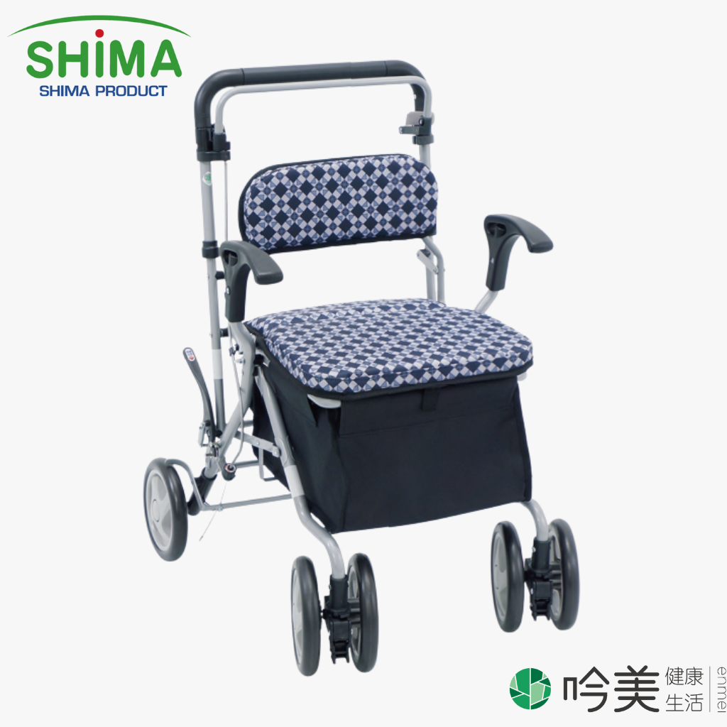 【SHIMA】日本 SHIMA 銀髮購物助行車 助步車 Bito 多功能操作簡易 - 吟美健康生活